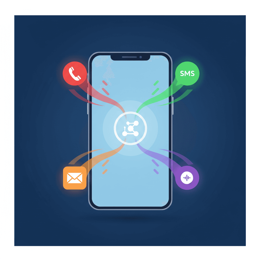 Multi-channel lead capture system consolidating communications
